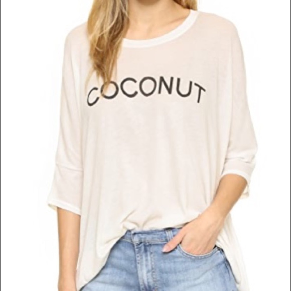 Wildfox coconut Sunday morning tee